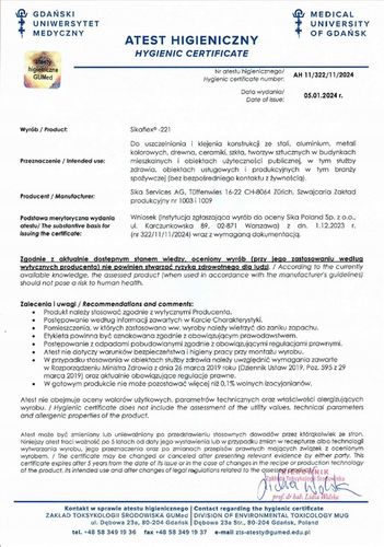 Masa uszczelniająca Sika Sikaflex 221 600 ml biała na Arena.pl