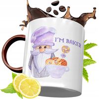 Kubek Bordowy Dla Piekarza Na Urodziny Prezent Z Nadrukiem Ze Zdjęciem