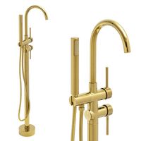 Bateria wannowa podłogowa złota zestaw prysznicowy - Yoka