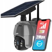 Zewnętrzna kamera IP z kartą SIM 4G WYTRZYMAŁA BATERIA SMART FULLHD