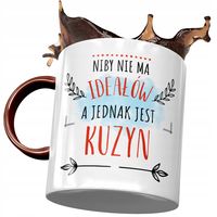 Kubek Bordowy Dla Kuzyna Na Urodziny Na Prezent Z Nadrukiem Ze Zdjęciem