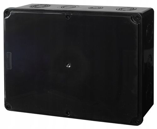 CZARNA PUSZKA INSTALACYJNA HERMETYCZNA ELEKTRYCZNA OBUDOWA 280X210X74 na Arena.pl