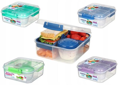SISTEMA Śniadaniówka Pojemnik na lunch Bento Cube 1,25l 4 kolory na Arena.pl