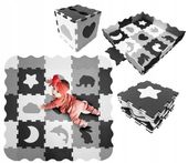 Mata piankowa puzzle piankowe kojec edukacyjna składana dla dzieci duża