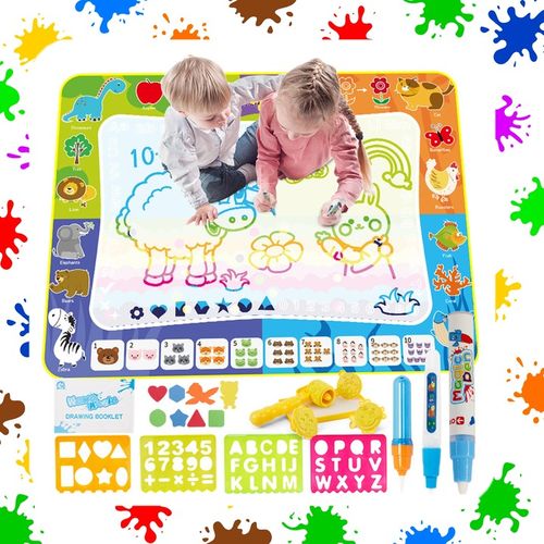 MATA WODNA DO MALOWANIA RYSOWANIA 120x90 Pieczątki Formy Pisaki ZESTAW XXL na Arena.pl