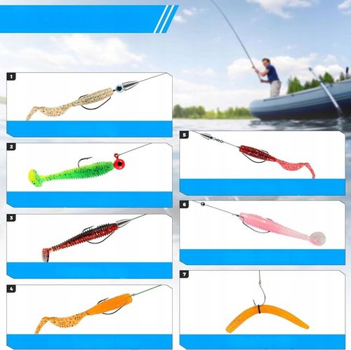 Skrzynka Wędkarska Zestaw Przynęt na Ryby Akcesoria Haczyk Spławik na Arena.pl