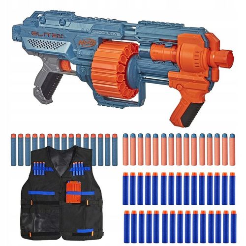PISTOLET NERF KARABIN ELITE 2.0 KARABIN SHOCKWAVE RD-15 E9527 + 30 STRZAŁEK na Arena.pl