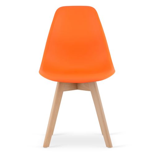 Krzesło KITO pomarańcz / nogi naturalne x 4 na Arena.pl