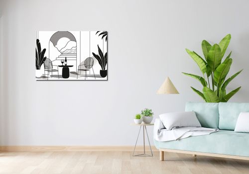 Obraz 90x60cm Relaks w Monochromie na Arena.pl