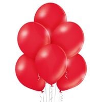 zestaw balonów metalizowanych czerwonych 10 szt