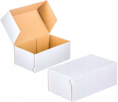 karton fasonowy 250x200x80mm biały-brązowy 3w e 350g/m2 na Arena.pl