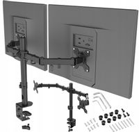 Uchwyt na Dwa Monitory Extra Mocny Regulowany Uniwersalny Biurkowy