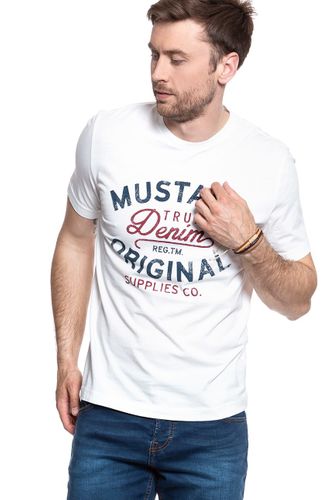 MUSTANG LOGO TEE CLOUD DANCER 1007249 2020 XL na Arena.pl