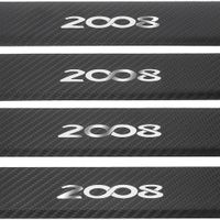 Listwa progowa PEUGEOT 2008 Stal nierdzewna 304 carbon 4szt