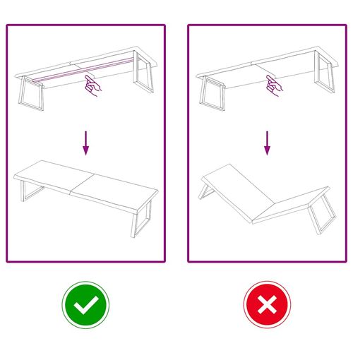 Półka, brązowa, 180x50x(2-4) cm, lakierowane lite drewno dębowe na Arena.pl