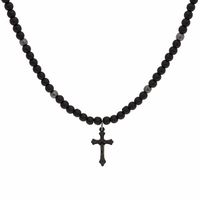 męski naszyjnik z krzyżykiem (c21/men/14kolor)