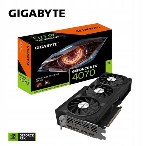 Gigabyte GeForce RTX 4070 WINDFORCE 3 OC V2 12GB DLSS 3 na Arena.pl