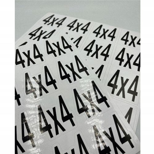 Naklejki z logo własnym nadrukiem WODOODPORNE na Arena.pl