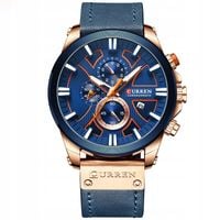 ZEGAREK MĘSKI CURREN stalowy chronograf + GRAWER