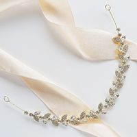 ZŁOTA gałązka BIŻUTERYJNA z cyrkoniami błyszcząca na głowę ŚLUB kryszt