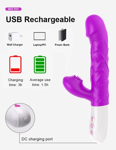 Wibrator- Siliconetongue Vibrator, Usb 10 Function na Arena.pl