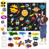 MATA EDUKACYJNA FILCOWA Tablica Układ Słoneczny KOSMOS PLANETY RZEPY Dzieci