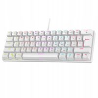 Klawiatura przewodowa Rampage PLOWERK60 gamingowa mechaniczna Blue Switch R
