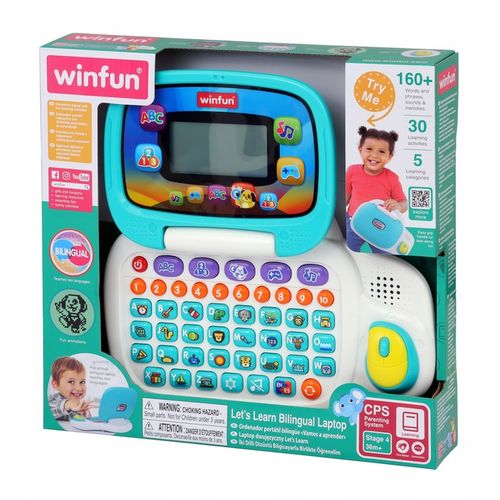 WINFUN LAPTOP DWUJEZYCZNY Edukacyjny interaktywny WINFUN na Arena.pl