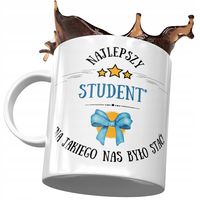 Kubek Dla Studenta Najlepszy Student Prezent Z Nadrukiem Ze Zdjęciem
