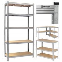 REGAŁ MAGAZYNOWY METALOWY 205x120x45 CM - UDŹWIG 1000 KG - LEGGER