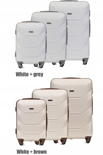 ZESTAW KOMPLET WALIZEK ABS 3IN1 MOCNA TWARDA BLOOM 15 KOLORÓW na Arena.pl