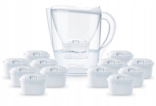 DZBANEK FILTRUJĄCY AQUALOGIS Biały + 12 filtrów PURE+ na Arena.pl