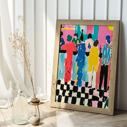 Plakat ilustracja kawiarnia 61x91 cm na Arena.pl