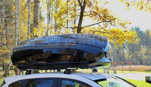 BAGAŻNIK DACHOWY BOX BOKS KUFER HAKR ETERNAL 600 Litrów CZARNY POŁYSK na Arena.pl