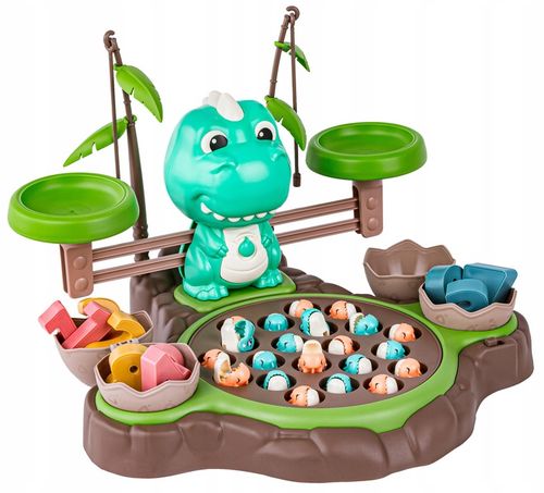 EDUKACYJNA GRA WAGA szalkowa DINOZAUR WĘDKOWANIE Równoważnia Łowienie Rybek na Arena.pl