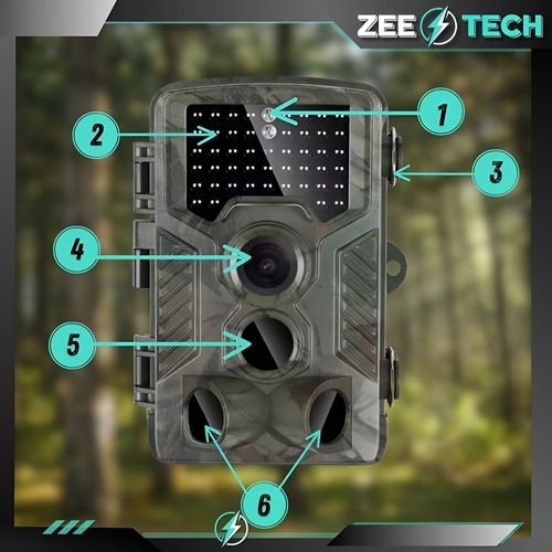 FOTOPUŁAPKA KAMERA MYŚLIWSKA LEŚNA IR 940nm PL MENU KARTA 32GB + na Arena.pl