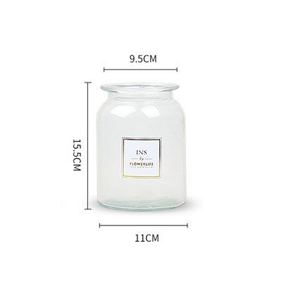 Wazon W Stylu Skandynawskim Dekoracja Nowoczesnego Wnętrza Transparentny A-S zdjęcie 1