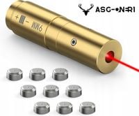 LASEROWY CELOWNIK PISTOLETOWY 9 MM Z CZERWONĄ KROPKĄ Z 3 ZESTAWAMI BATERII