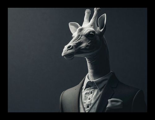 Plakat 20x15cm Żyrafa na Wyjściu na Arena.pl