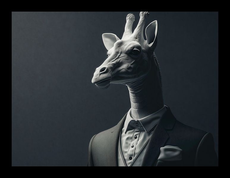 Plakat 20x15cm Żyrafa na Wyjściu zdjęcie 2