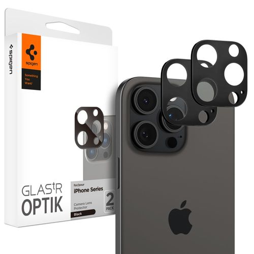 OSŁONA APARATU SPIGEN OPTIK.TR 2-PACK CZARNA DO IPHONE 14 PRO / 15 PRO / 16 na Arena.pl