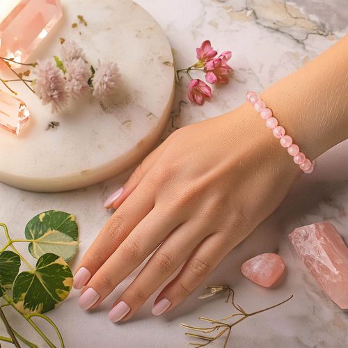 Bransoletka z kwarcem różowym na Arena.pl