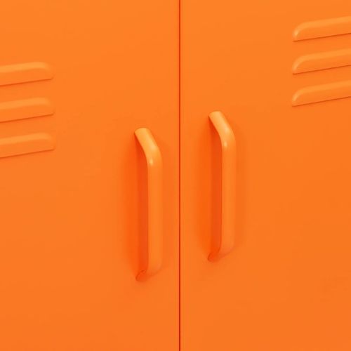 Szafka, pomarańczowa, 80x35x101,5 cm, stalowa na Arena.pl