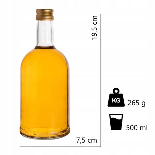 10x BUTELKI MONOPOLOWE LUKSUSOWE DEKORACYJNE TADEUSZ 500 ml NA NALEWKI SOKI na Arena.pl