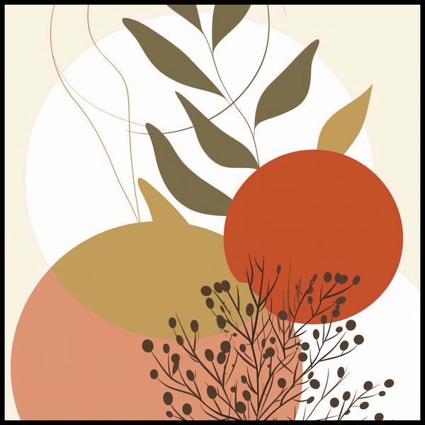 Plakat 90x90cm Impresja Jesieni zdjęcie 2