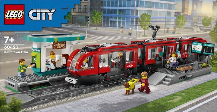 LEGO City 60423 Tramwaj miejski ze stacją Miasto zdjęcie 9