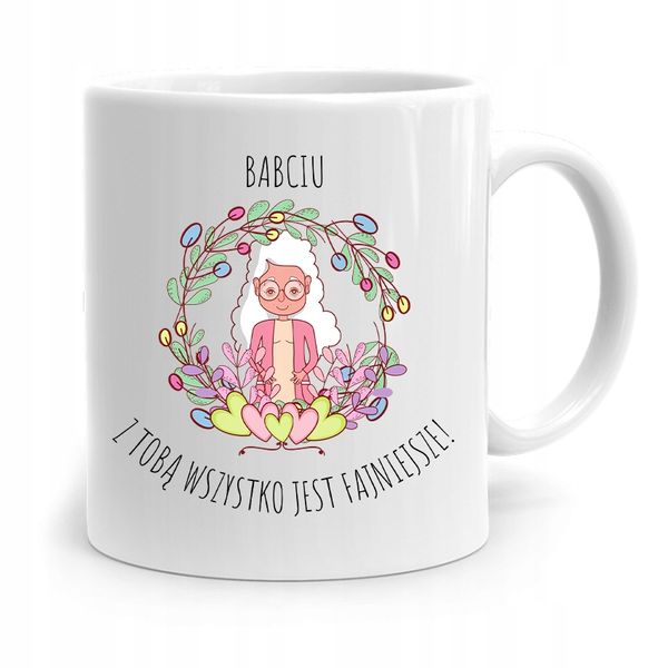 Kubek Babci Na Urodziny Wszystko Jest Fajniejsze Z Nadrukiem Ze Zdjęciem zdjęcie 1