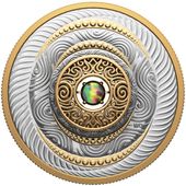 Canada: Dancing Ammolite - Elements of Nature "Air" pozłacany $20 Srebro 2024 Proof