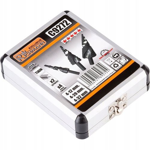 ROZWIERTAK METALU WIERTŁA CHOINKOWE STOPNIOWE SPIRALNE STOŻKOWE 4-32MM na Arena.pl