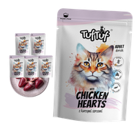 MOKRA KARMA DLA KOTA TufTuf Saszetka mielonka z kurzymi sercami 6x100g